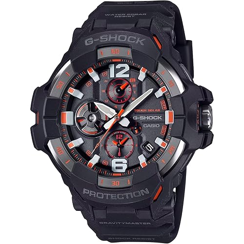 G-Shock Casio Master of G Air Gravitymaster Solar Connected Black Resin Strap Watch - GRB300-1A4