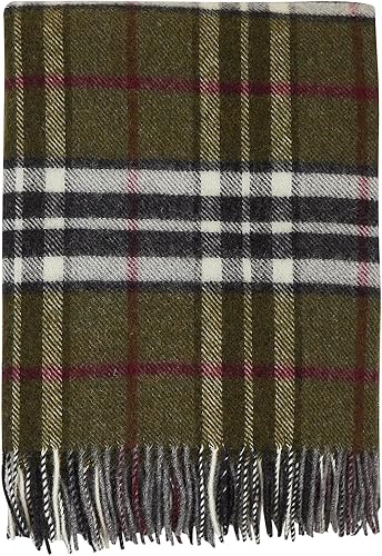 Manta de lana  100% lana de Nueva Zelanda  Perfecta para el hogar y al aire libre  Manta de lana virgen con flecos de 55 x 79 pulgadas (55.1 x 78.7