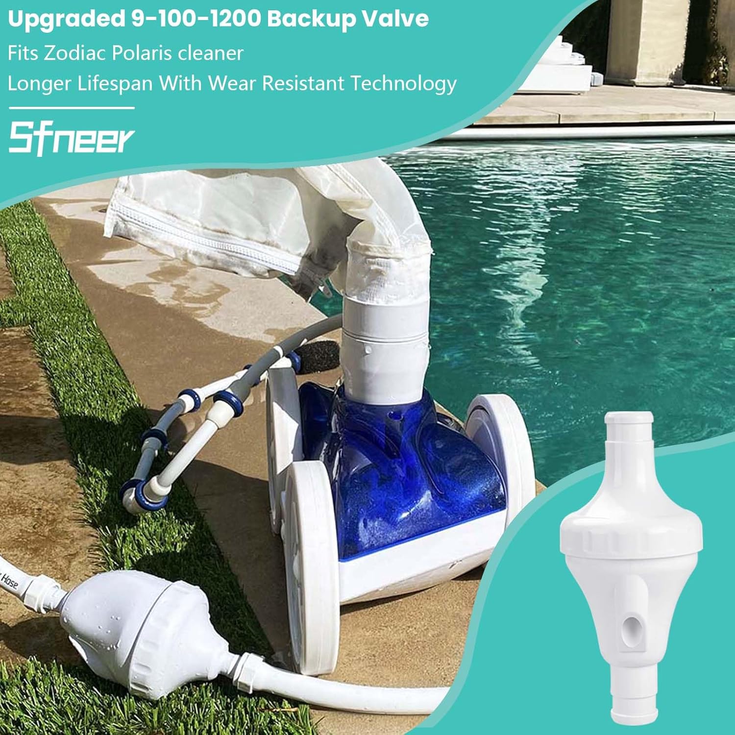 9-100-1200 Backup Valve Kit Compatible with Polaris 360 Pool Cleaner