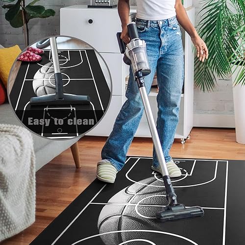 Miniatura 5 de Tapete para silla de oficina para suelo de madera dura, 36 x 48 pulgadas, alfombras de oficina para sillas rodantes de videojuegos, silla de