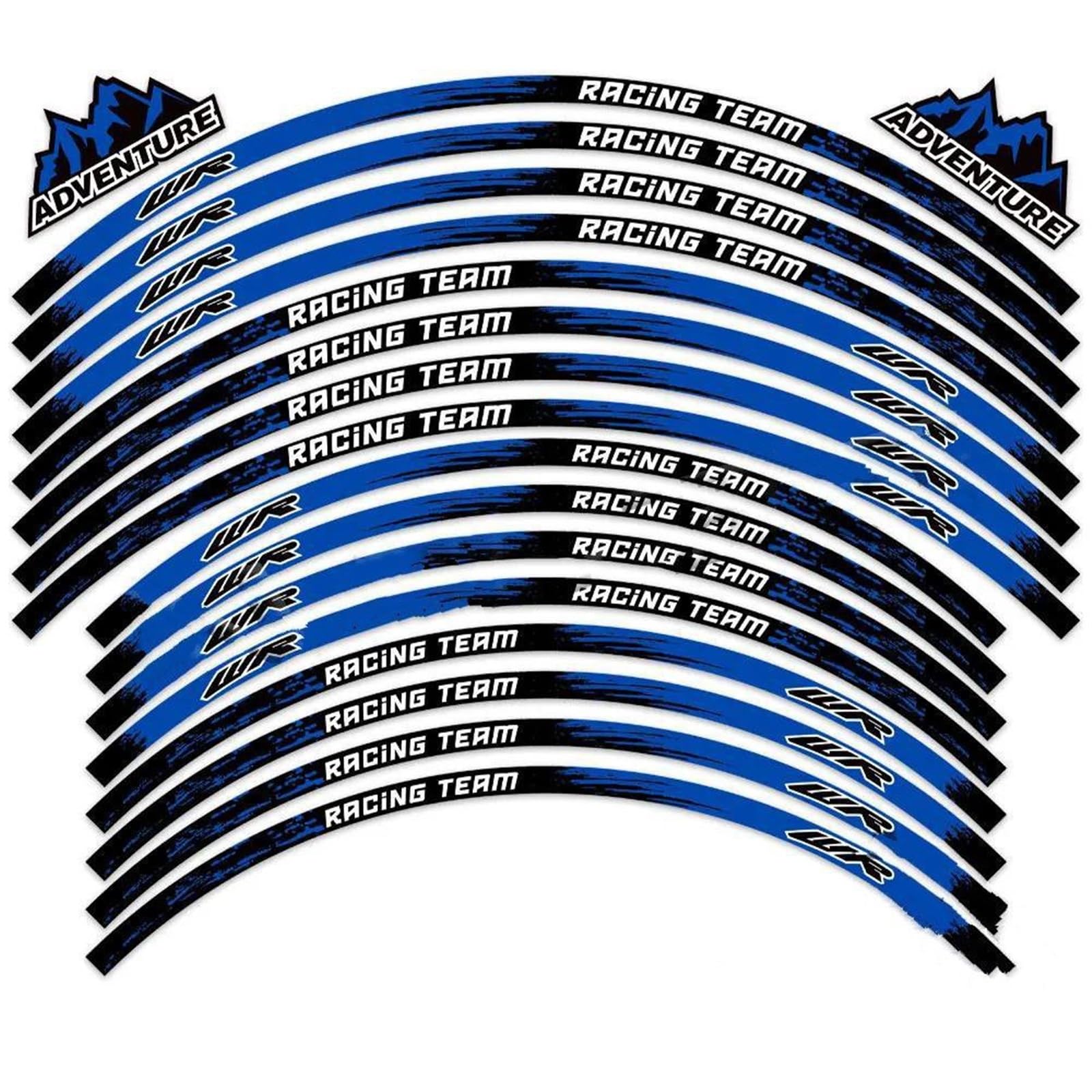 Motorcycle Wheel Decals Reflective Rim Stripe 21"/18" for WR250R WR250F WR450F WR 250R 250F 450F(Style 1)