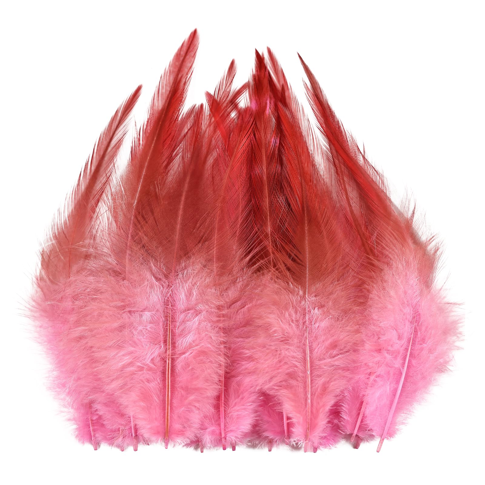whitefeather Craft Feathers Bulk Pack - 300PCS Assorted Colorful Feathers for Crafting, Hat Decorating, Carnival DIY Projects (4-6 Inch Small Feathers, Synthetic Craft Materials) (White) — view 8