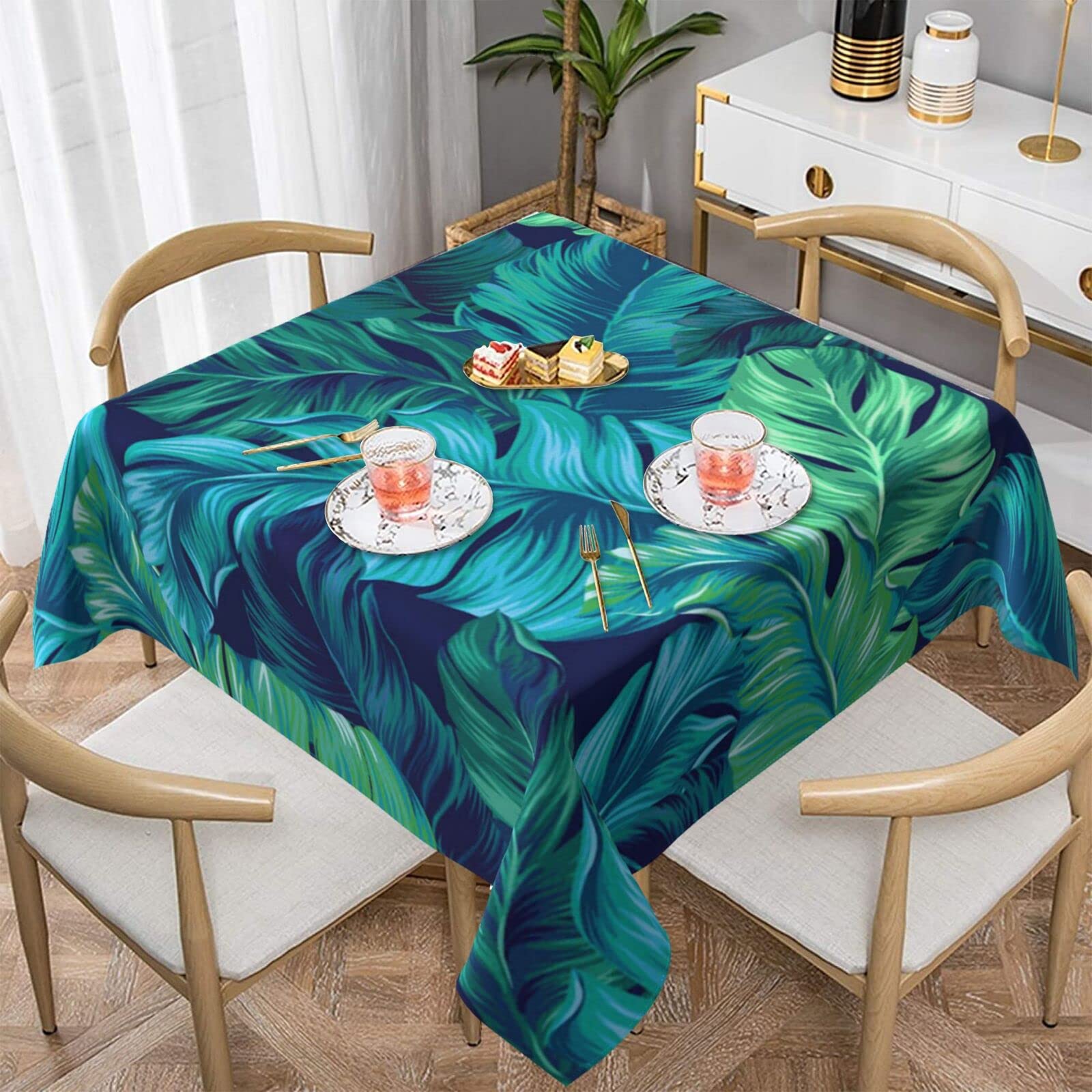 Nappe tropicale feuilles de palmier pour vos repas en famille