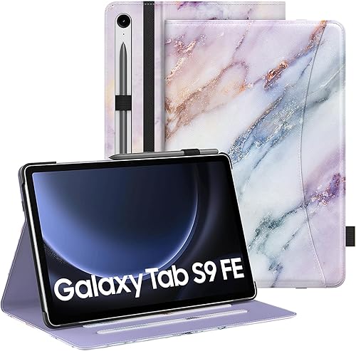 MoKo Funda para Samsung Galaxy Tab S9 FE 5G de 10.9 pulgadas 2023, funda con soporte multiángulo para Galaxy Tab S9 FE (SM-X510SM-X516SM-X518) con