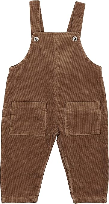 Salopette Bambini In Velluto A Coste - Bretelle Regolabili, Taglie 80-110, Stile Vintage - Foto 4