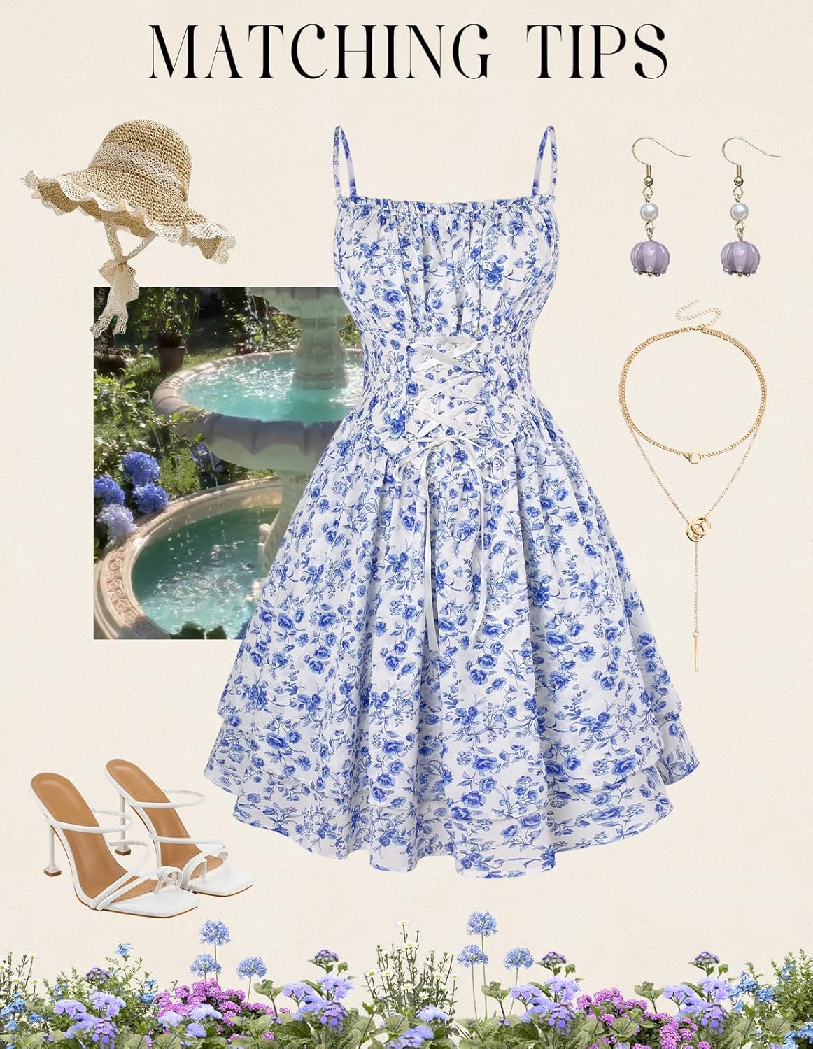 Scarlet Darkness Women Corset Floral Dress Spaghetti Strap Mini Sundress for Teens - Image 8