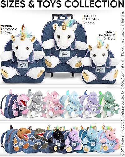 Miniatura 111 de Naturally KIDS - Juguetes de unicornio para niños y niñas de 2 a 3 años, regalos de cumpleaños, mochila de unicornio para niños pequeños 03 Unicornio