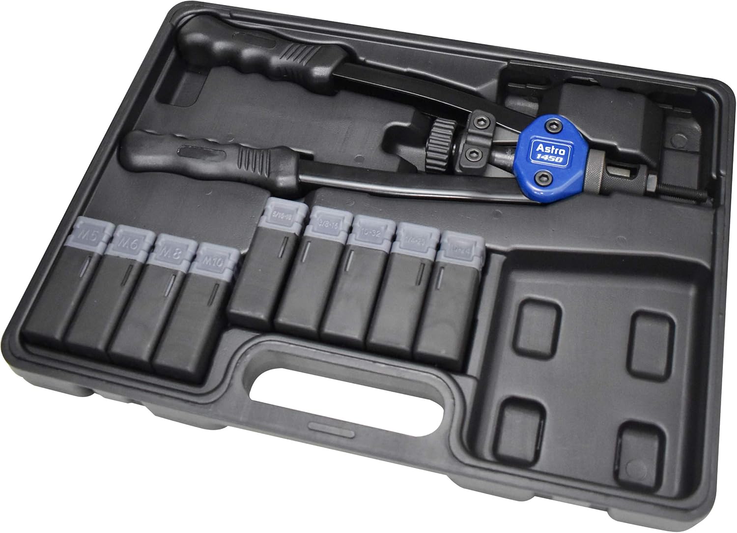 Astro Pneumatic Plusnut and Rivet Nut Setter Kit (1450) and M6 Rivet Nuts (100-pack)