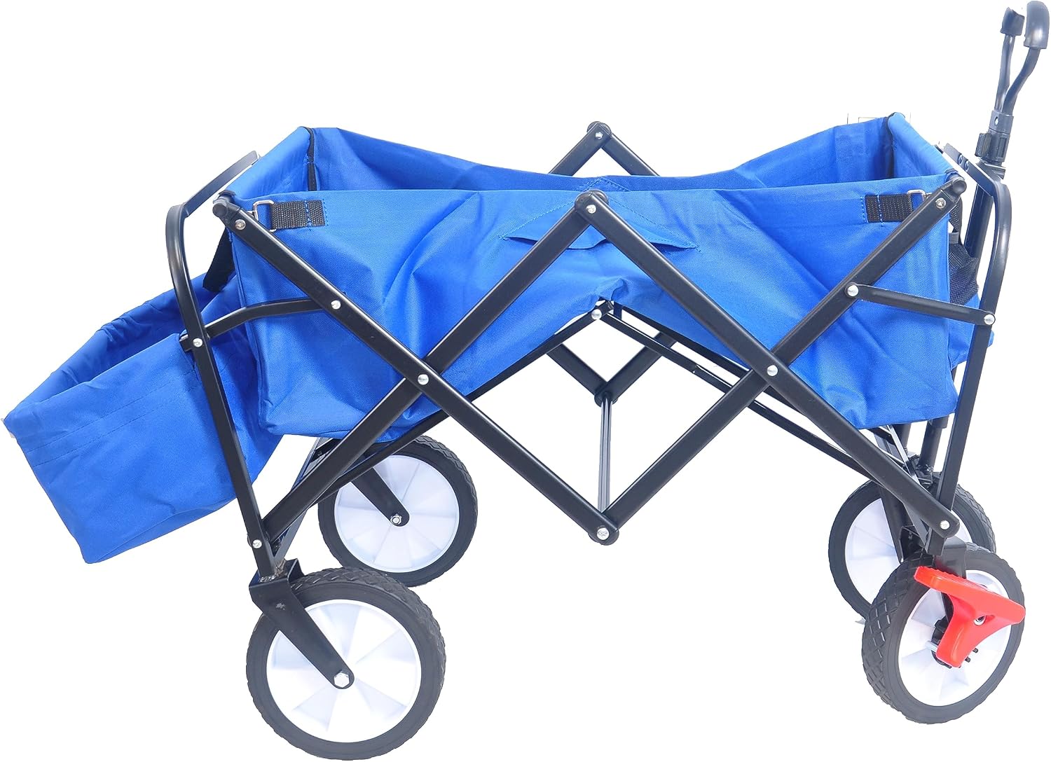 Folding Wagon GShopping Beach Cart (Blue Colour)
