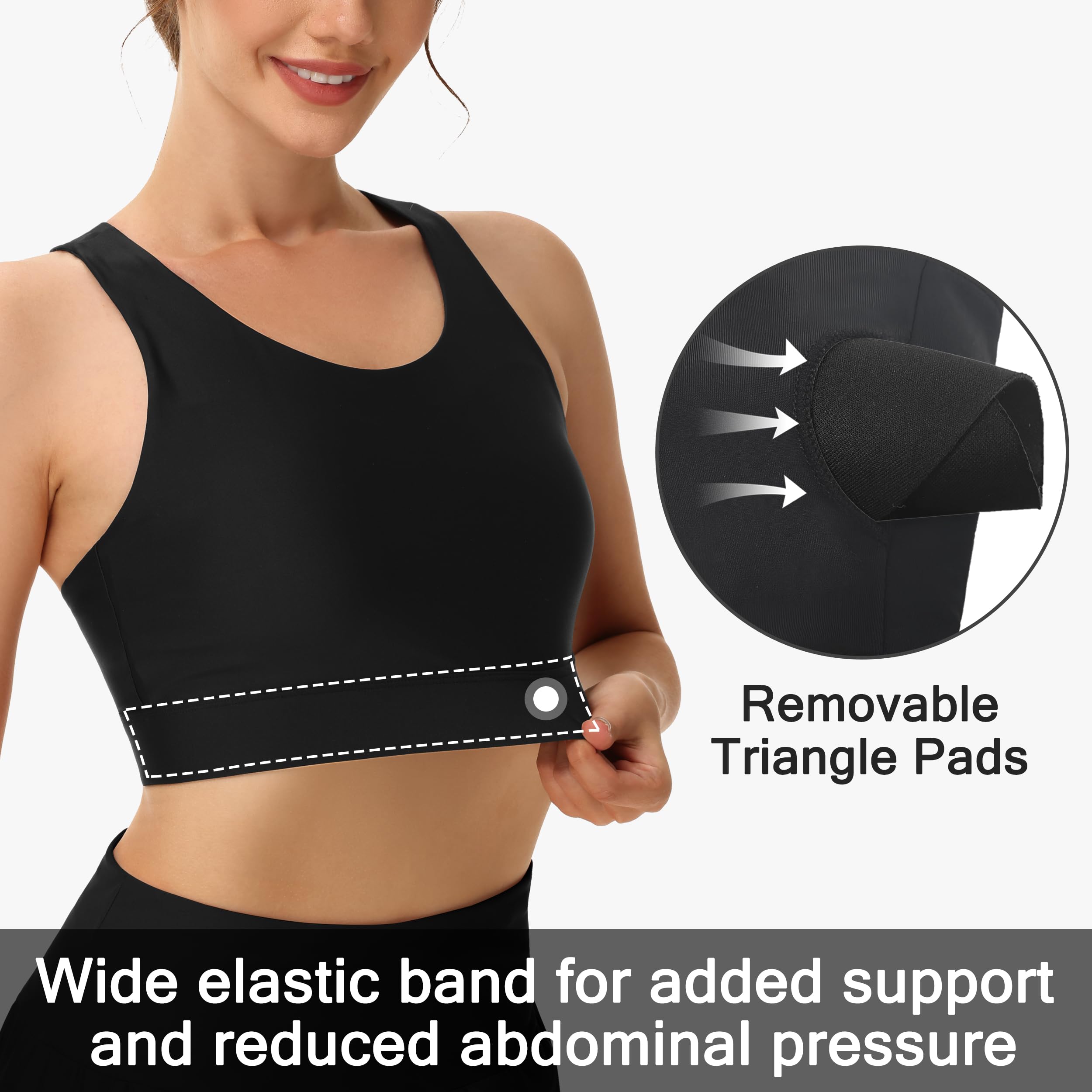 Snapklik.com : Womens Adjustable Swim Sports Bra Swimsuit Bikini Tops ...