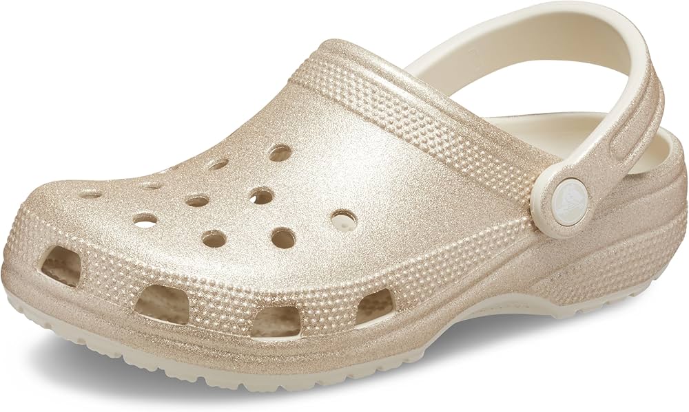 crocs クロッグサンダル クリーム色*4 Amazon.co.jp: Crocs (クロックス) 男女兼用 クラシック キラキラ