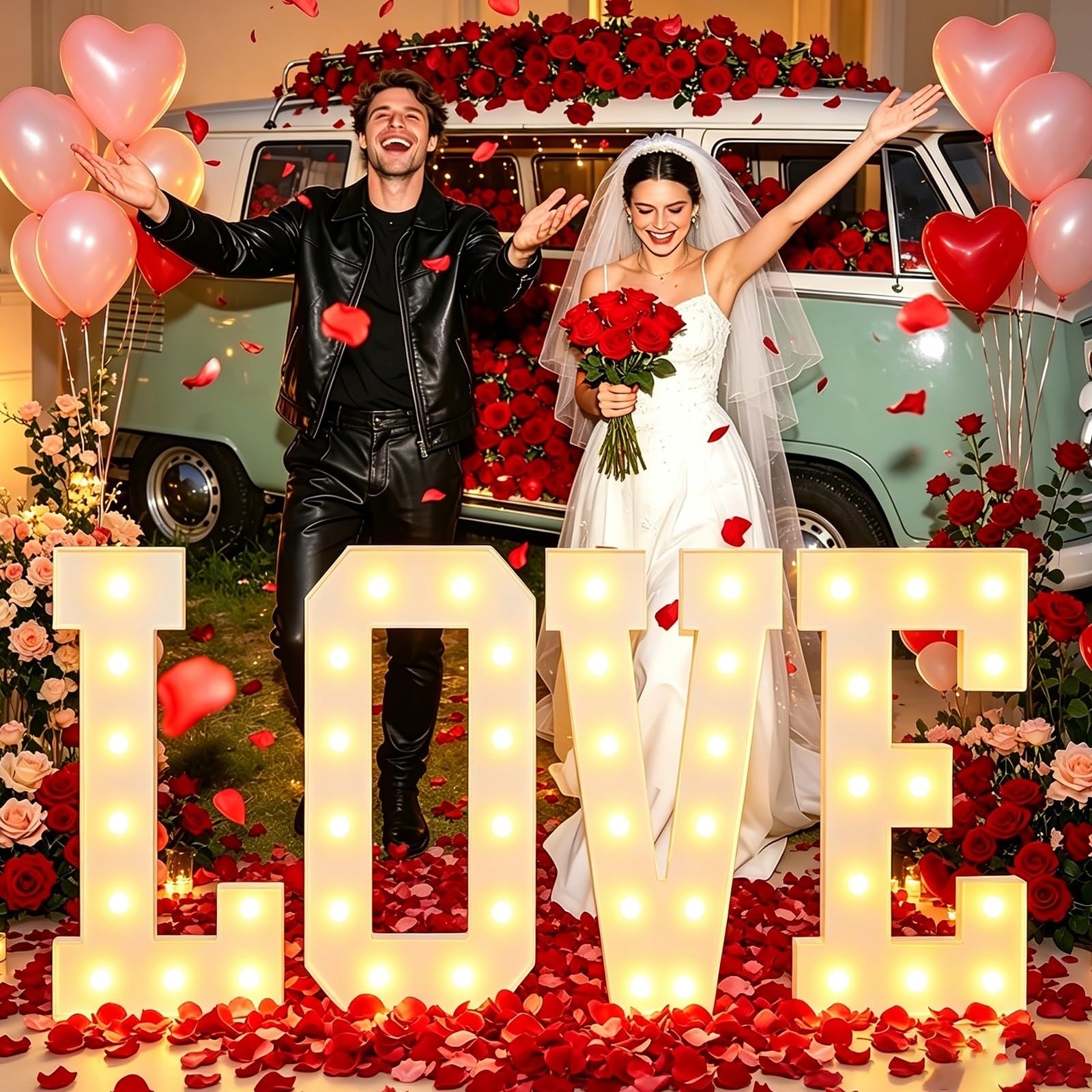 Lettera Tendone 70/100/120cm, Grande Insegna Luminosa LED Decorazioni Feste | Grande 1° 18 16 compleanno Baby Shower Laurea Fidanzamento Matrimonio Proposta matrimonio Decorazione(Letter Q,120cm(4FT))