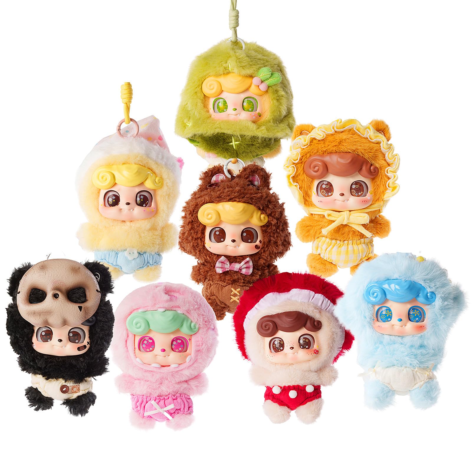 Amazon.com: SURUIMA GK Baby Three Q.Kid Plush Blind Box， Plush