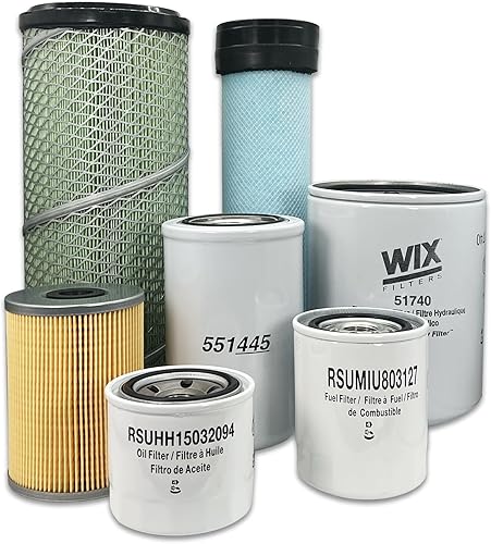 HERO Kit de filtro de mantenimiento para John Deere 4066R Filtros de tractor utilitarios compatibles con OEM RE68048 RE68049 M806419 MIU802421
