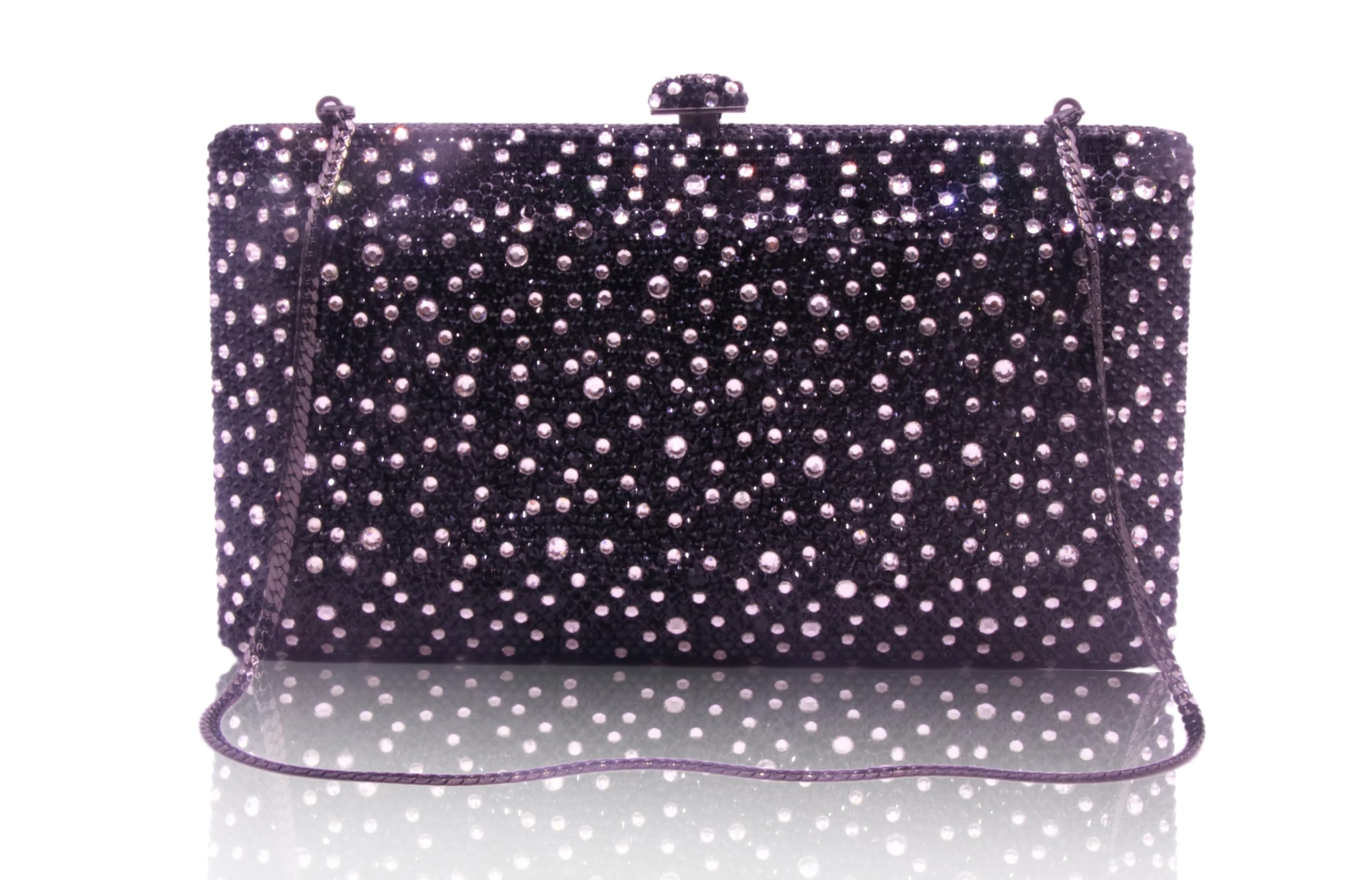 Luxury Crystal Evening Bag for Women Wedding Rhinestone Cocktail Party Clutch Purses AB Stone Prom Metal Box Handbag