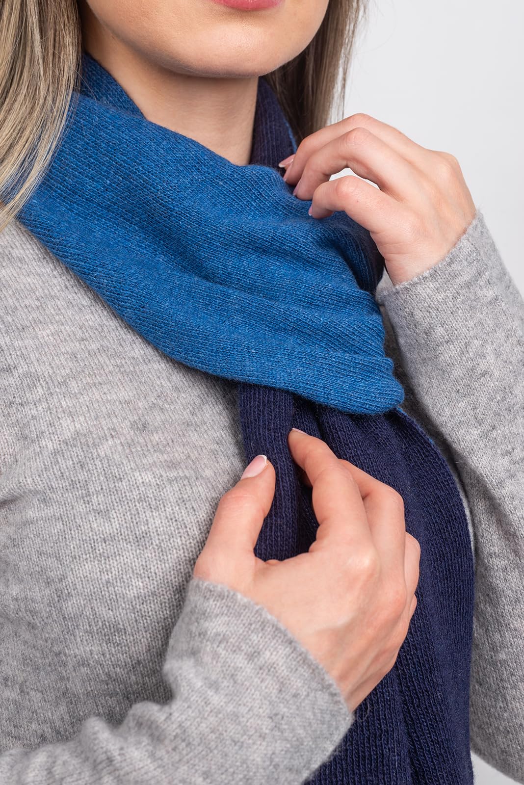 DALLE PIANE CASHMERE Scaldacollo Donna Misto Cashmere Lana | Scaldacollo caldo per autunno e inverno, comodo da indossare ogni giorno, un bel regalo per lei e per lui, Made in Italy