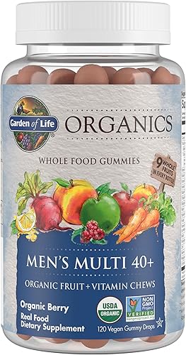 Garden of Life mykind Organics Men 40 gomitas vitaminas 40 Multi Berry 120 unidades