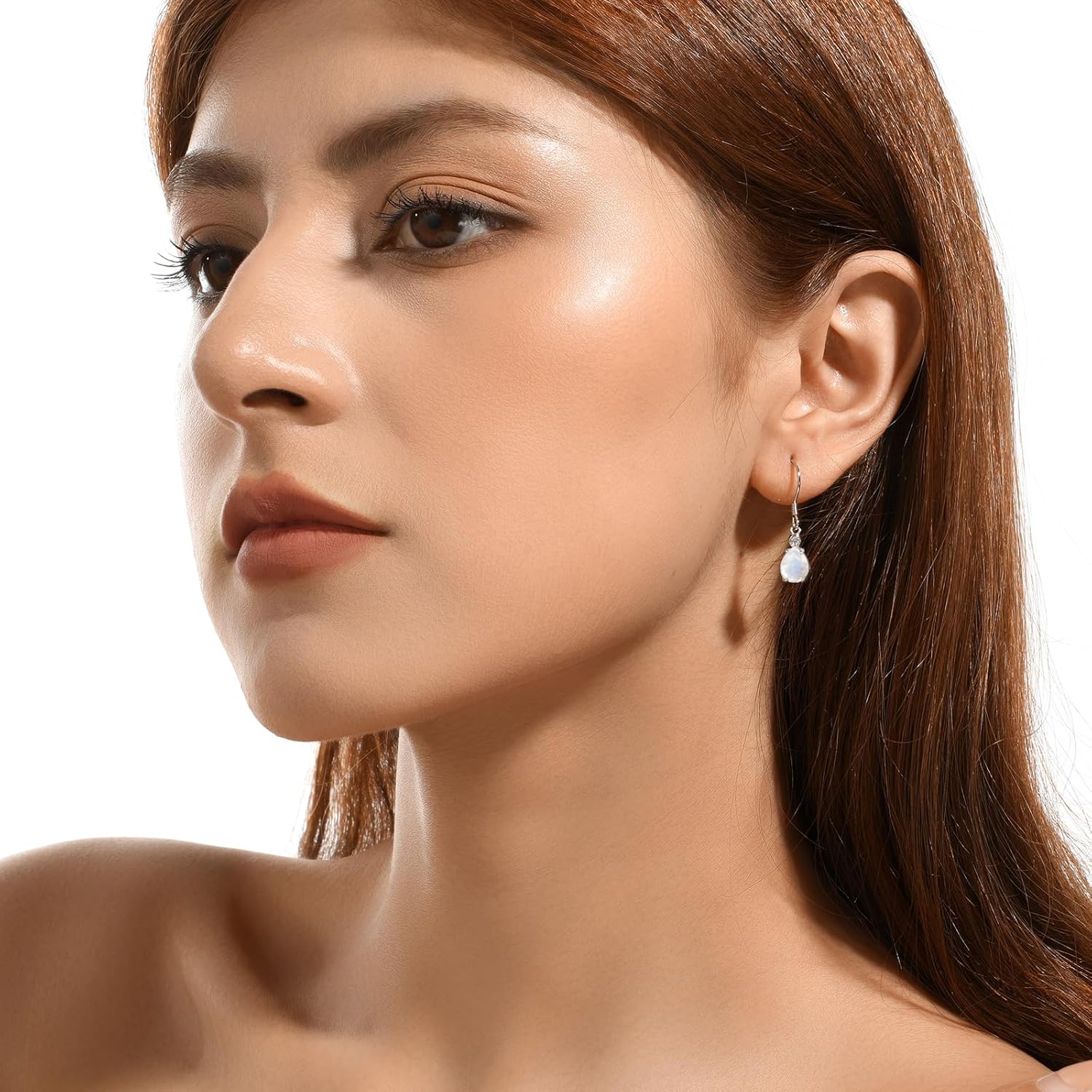 Natural Stone Teardrop Drop Dangle Earrings,Trendy Lightweight Waterdrop Jewelry for Women - Image 4