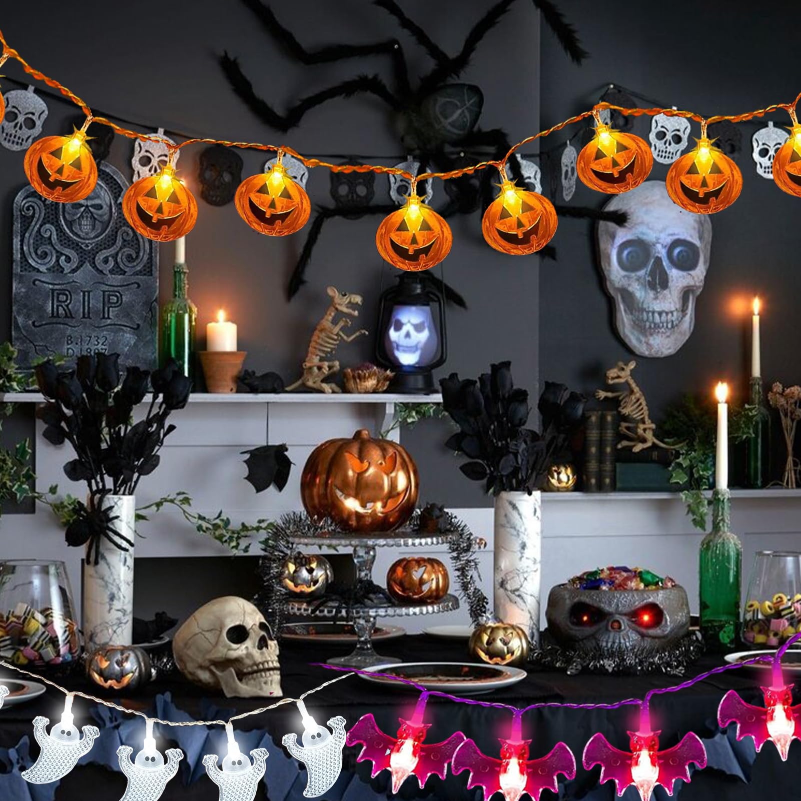 Luci Api A Batteria - 3 Metri Con 30 LED, Decorazione Esterno/Interno, Per Feste E Giardino - Foto 12