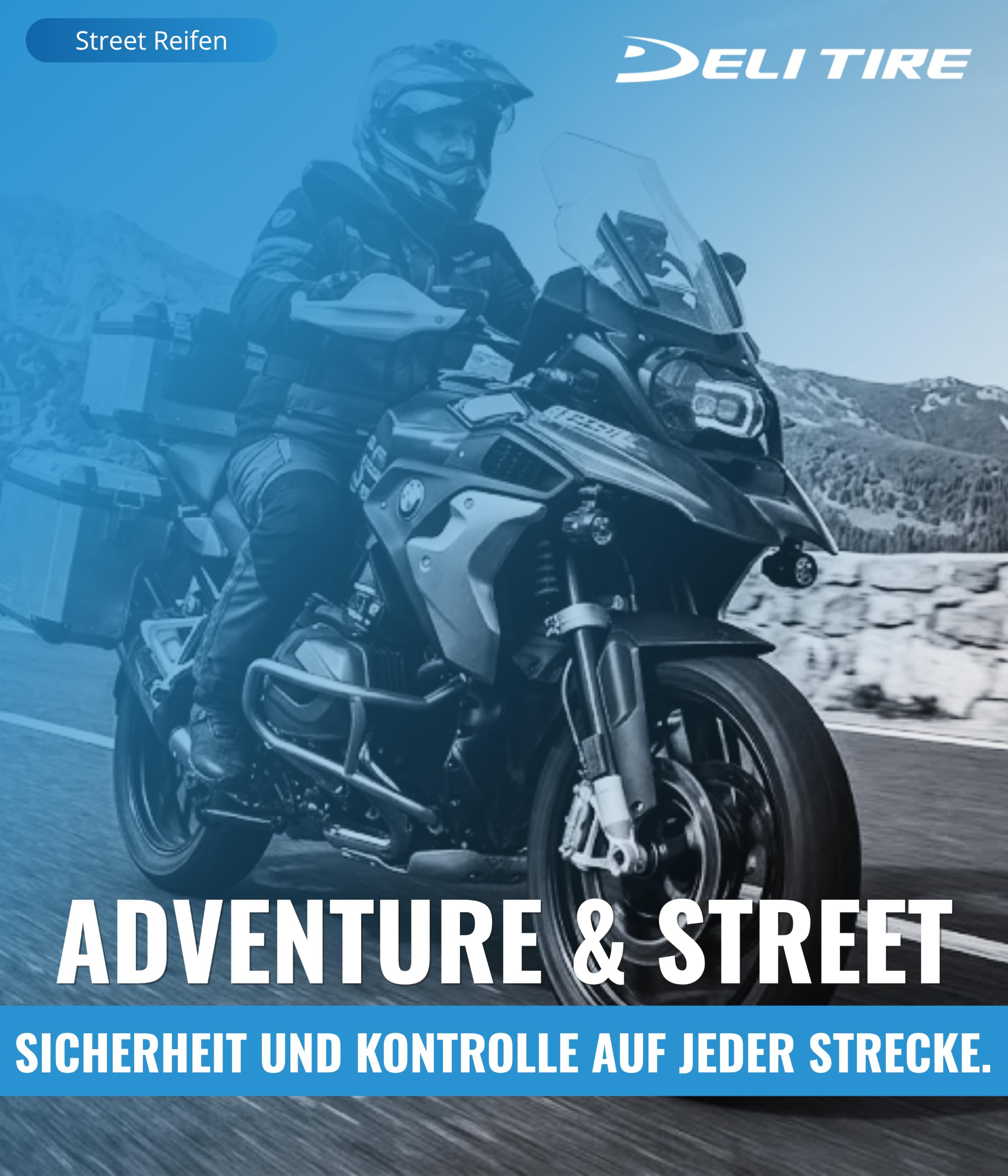 Motorradreifen 17 Zoll 130/70 x 17 Deli sb106r TL 62r (Straße)