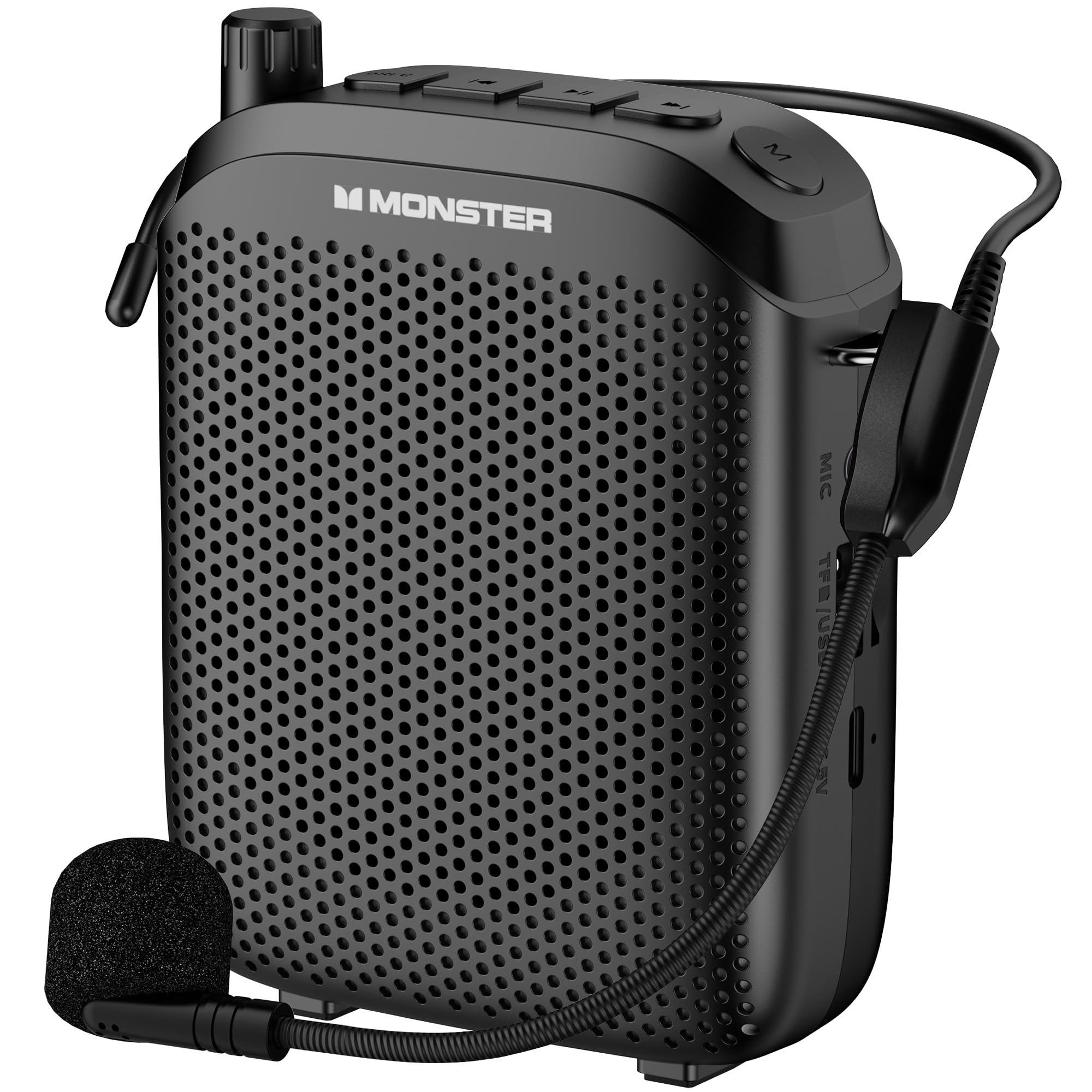 Monster M23 휴대용 블루투스 스피커 및 앰프 블랙