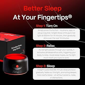 Amazon.com: Helight Red Light Therapy Sleep Device – 630nm Pure