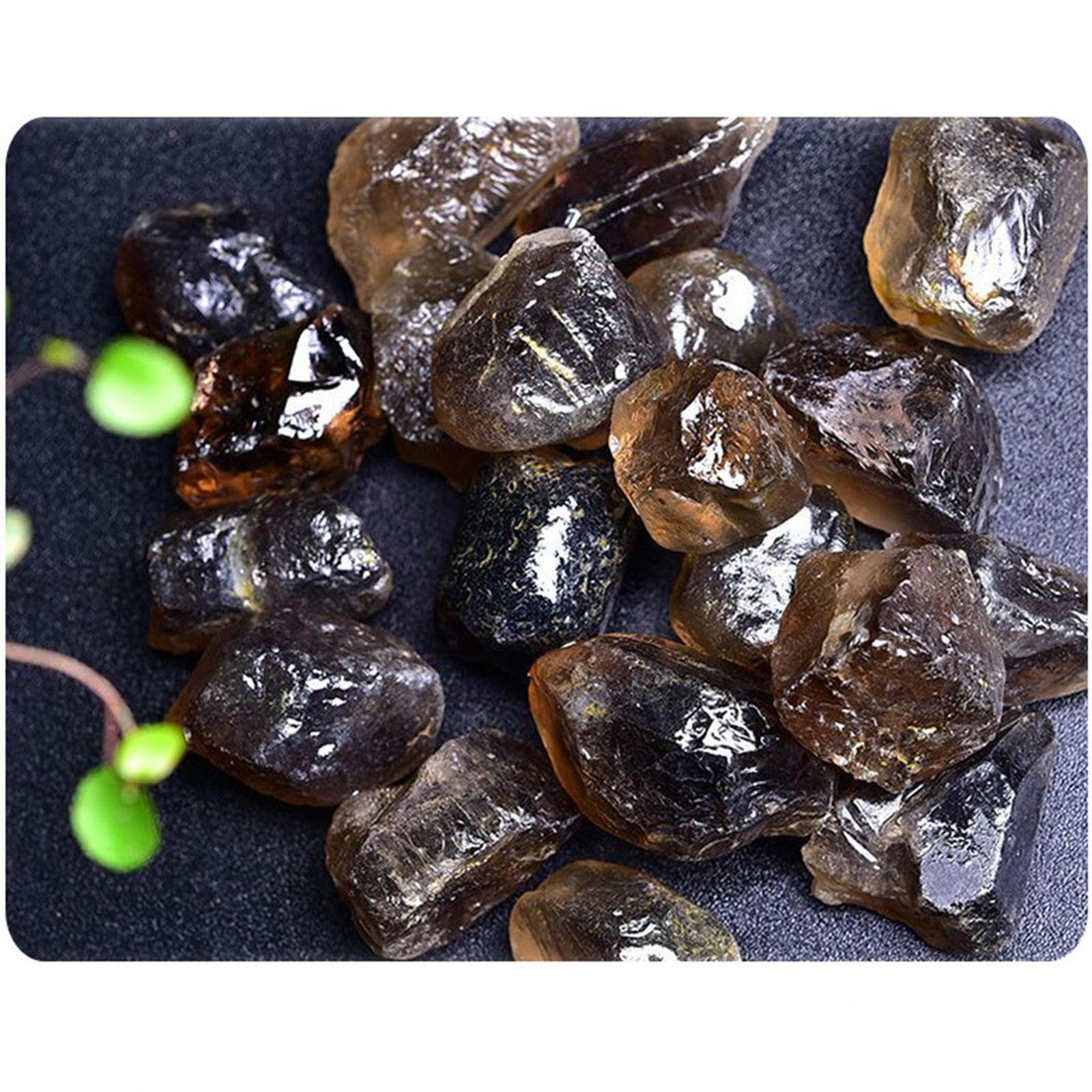 Piedras Pulidas a Granel de 2.2 Libras | Piedras Grandes de Cuarzo Ahumado Natural Caídas | Cristal Curativo de Energía | Regalos de Piedras Preciosas | Reiki | Decoración del Hogar,2-3cm