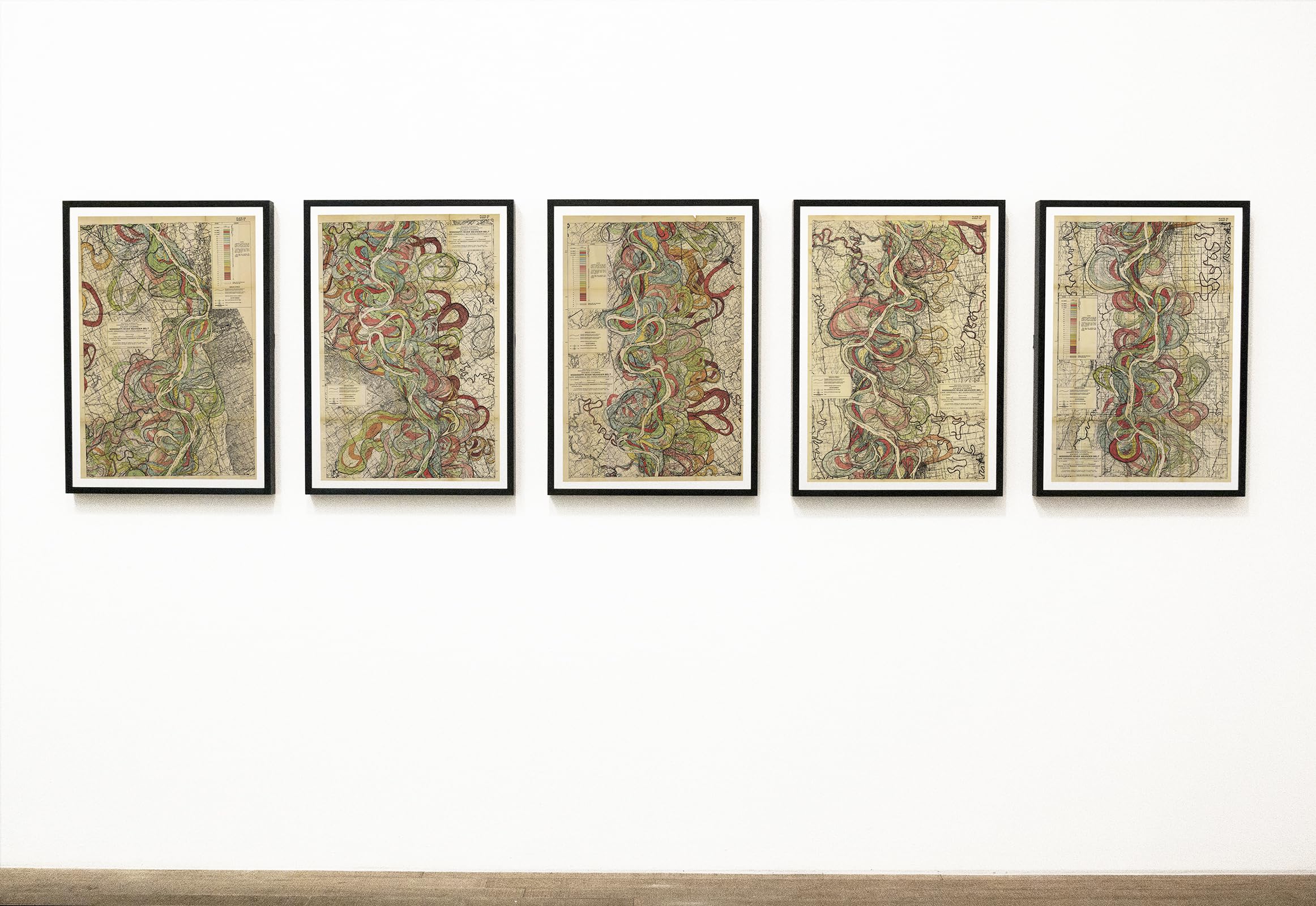 Sheet 8-1944 Mississippi River Map - River House Decor Wall Art Gifts - Harold Fisk Ancient River Meander Alluvial Valley Poster Mississipi Mississ Missipi 11x16 inches Unframed. - Image 6