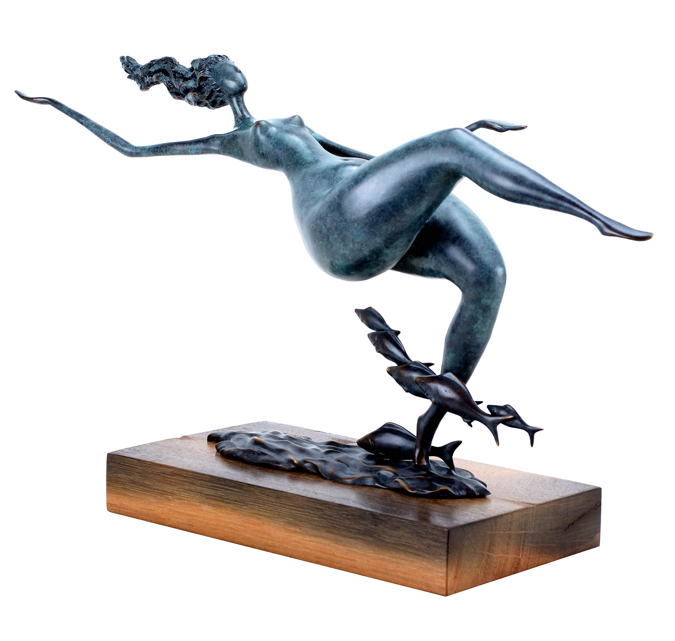 Amazon.co.jp: Kunst & Ambiente - 現代的なブロンズ彫刻