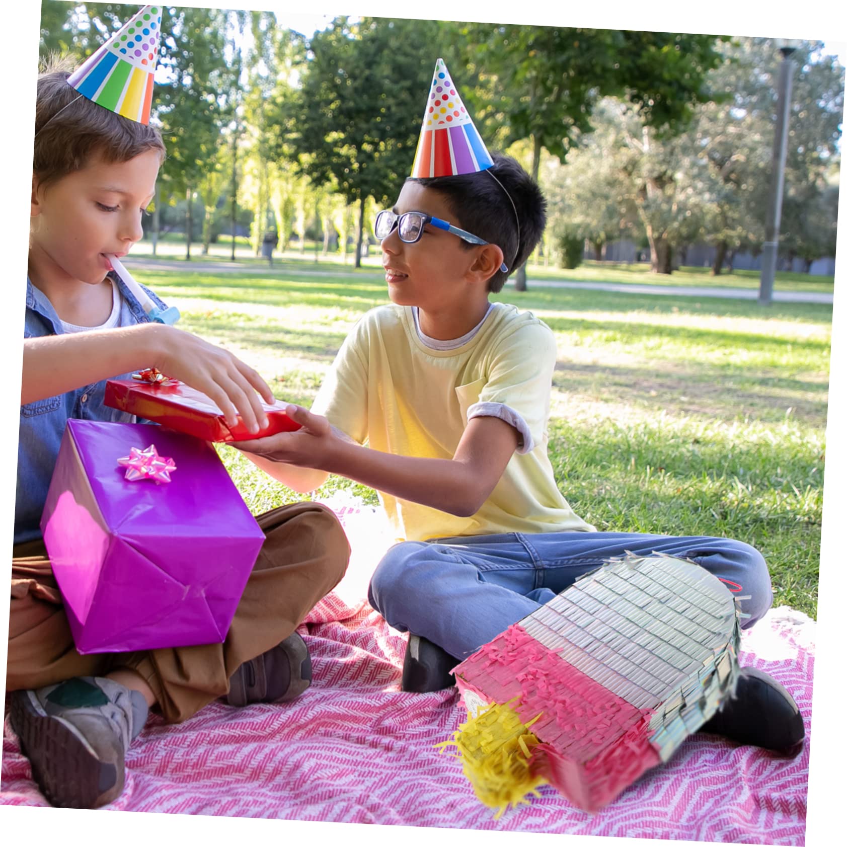 ORFOFE 1pc Funny Sugar Filled Pinata for Birthday Party Creative Design for Carnival Safe Material Fun Smashing Game for Celebrations and Themed Events Random Color