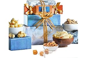 Broadway Basketeers Chocolate Food Basket Tower Snack Gifts for Christmas Holiday Season
