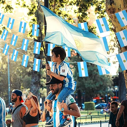Miniatura 4 de Banderín rectangular de 32.8 pies, 38 unidades, bandera italiana, mini bandera italiana colgante, banderas verdes, blancas y rojas, pancarta para