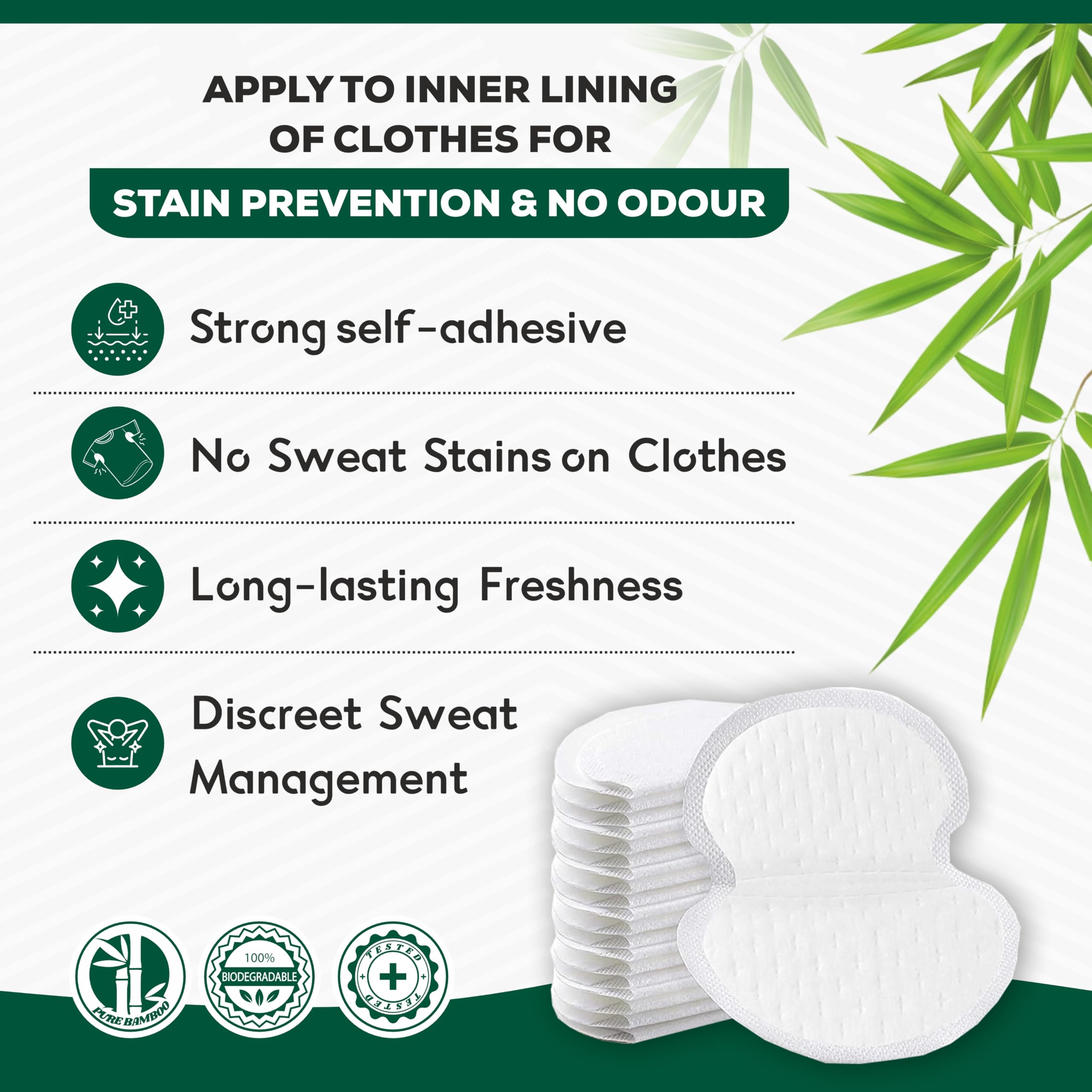 ELON Sweat Pads for Underarms For Women & Men | 30 Pads | For Underarm Sweat Stains & Foul Odour | Armpit pads | Prevents Stains | Breathable And Deodorizing | Self Adhesive Glue | blouse pad