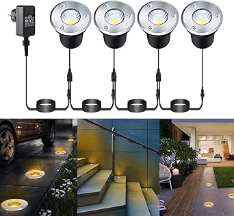 6 stuks LED vloerinbouwlamp GLOX voor buiten, IP67, aluminium, rond, 35mm , wit, mat 6 stuks LED vloerinbouwlamp GLOX voor buiten, IP67, aluminium, rond, 35mm , wit, mat