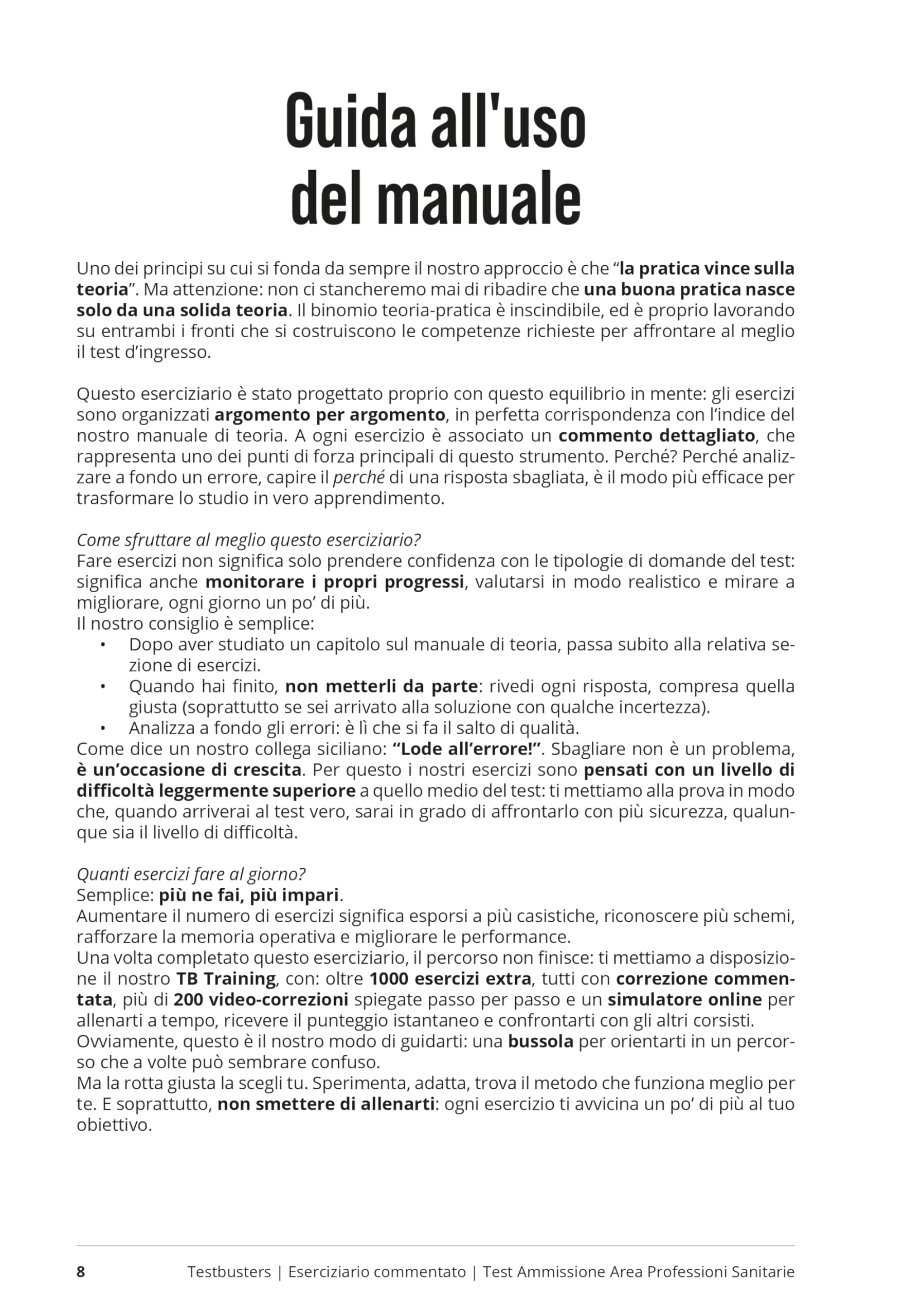 Testbusters. Professioni sanitarie 2026. Eserciziario commentato. Con simulatore online