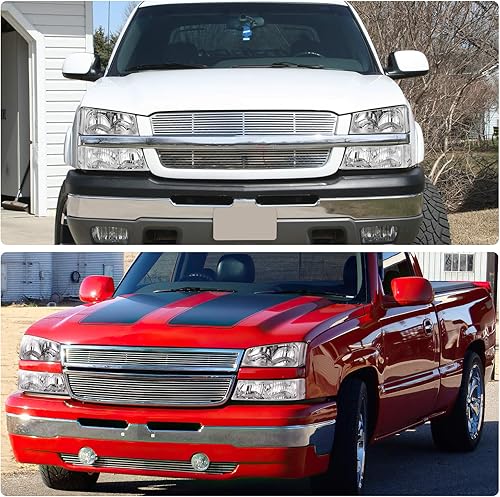 Miniatura 6 de DWVO Conjunto de faros delanteros compatible con Chevy Avalanche Silverado 1500 2500 35002007 Chevrolet Silverado Classic 2003 2004 2005 2006