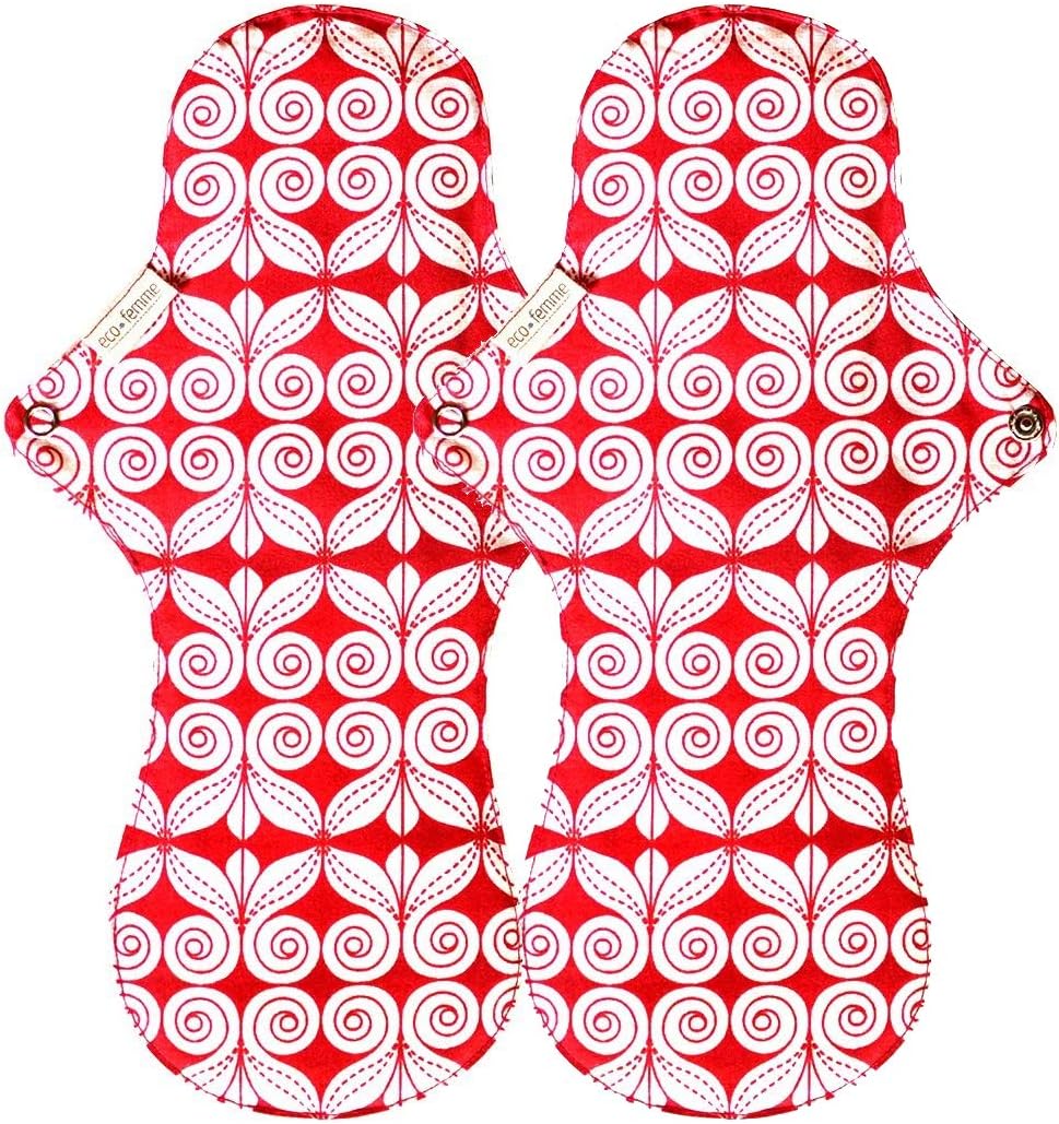 Eco Femme Natural Organic Washable Night Sanitary Cloth Pad - Pack Of 2