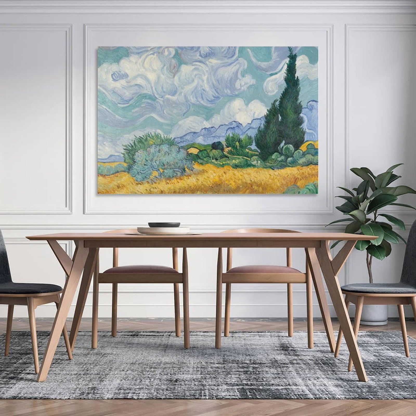 Amazon.co.jp: フィンセント・ファン・ゴッホ - 糸杉のある麦畑