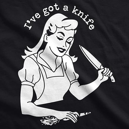Miniatura 2 de Crazy Dog T-Shirts I've Got A Knife Cookout Delantal divertido para hornear cocina Novlety Smock