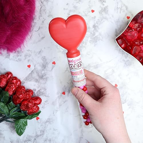 Miniatura 2 de Chocolates recubiertos de Sixlets de caramelo para el día de San Valentín 2024, caramelos envueltos individualmente a granel, paquete de 3 (tubos de