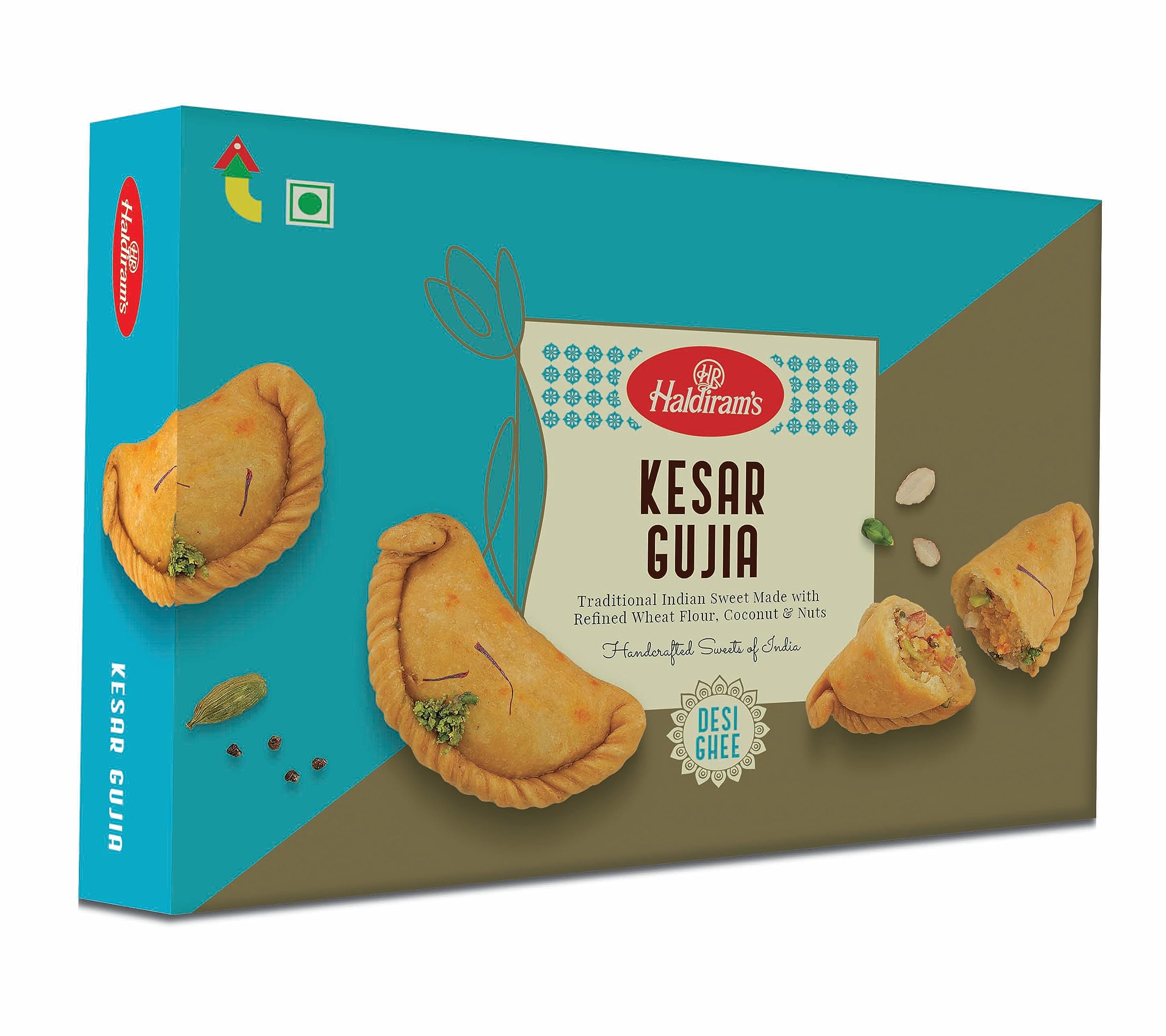 Haldirams Kesar Gujia 400g | Gujiya Sweets | Indian Mithai | Fresh Indian Traditional Mithai | Holi Gift Hamper | Fresh Products | Royal Saffron Flavor | Festive Sweet Gift Box | Mithai for All Occasion (B0CDLVRJKG) Amazon Price History, Amazon Price Tracker