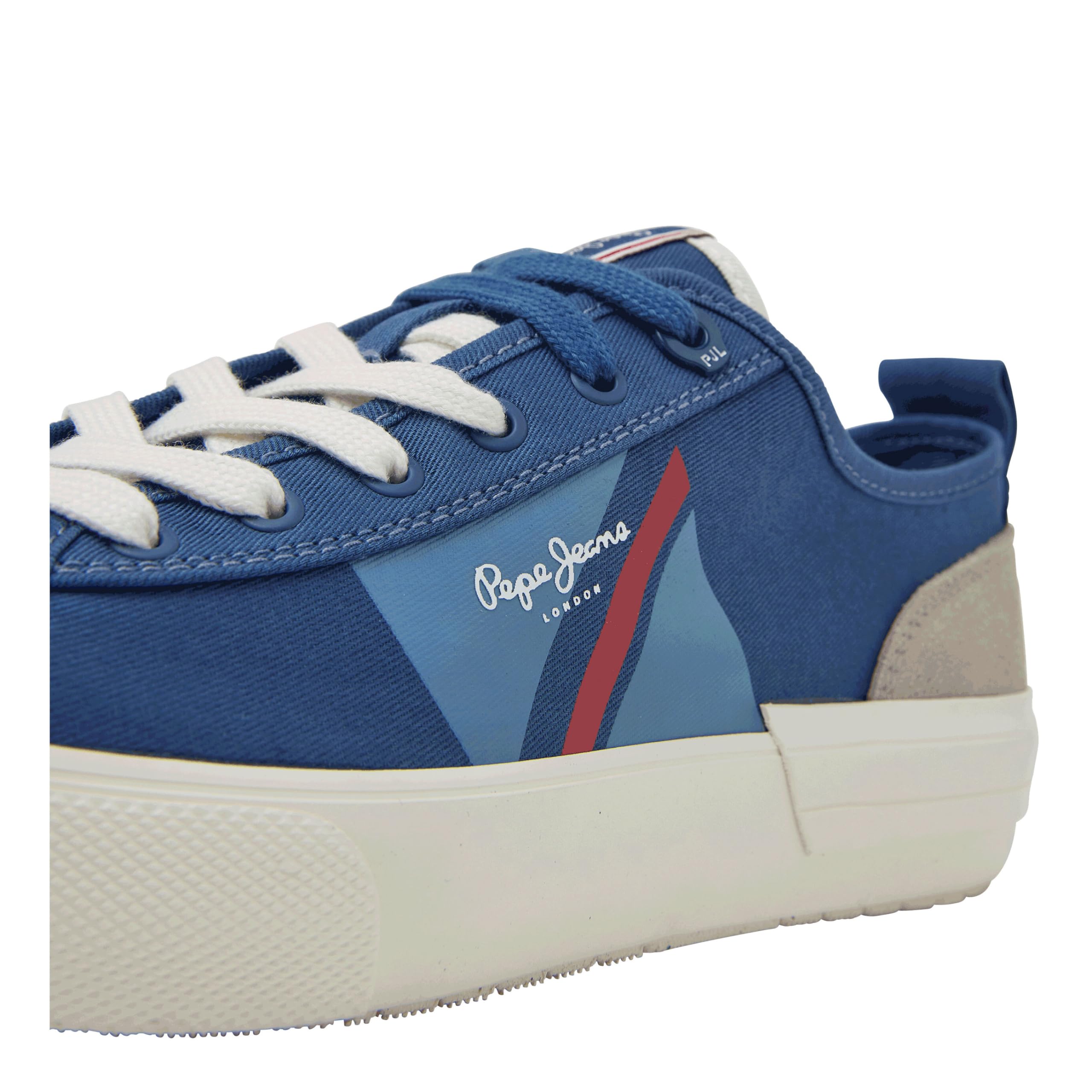 Pepe Jeans Zapatilla PMS30903 561 Indigo Hombre Textil Piel sintético Color: Talla: