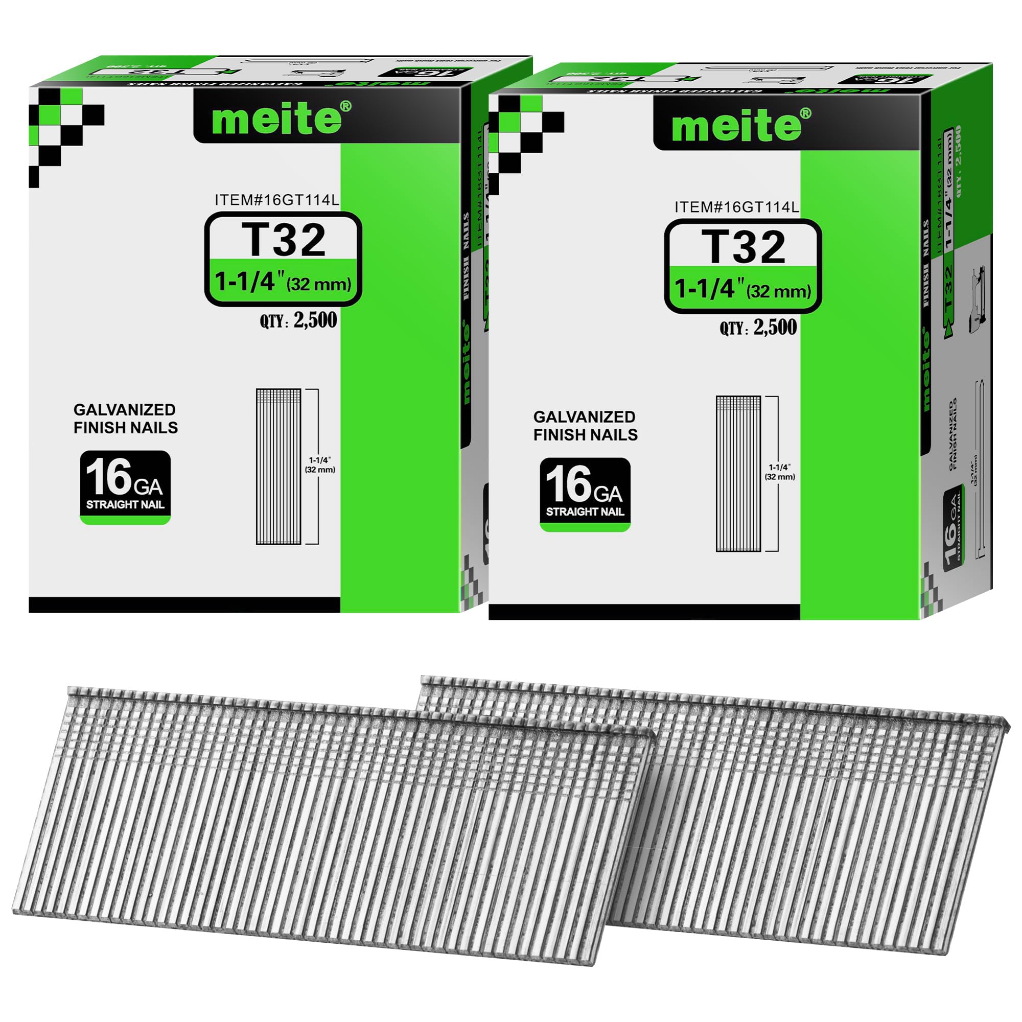 Meite 2" Finish Nails - 2500 PCS -26 Meite 2" Finish Nails - 2500 PCS -26