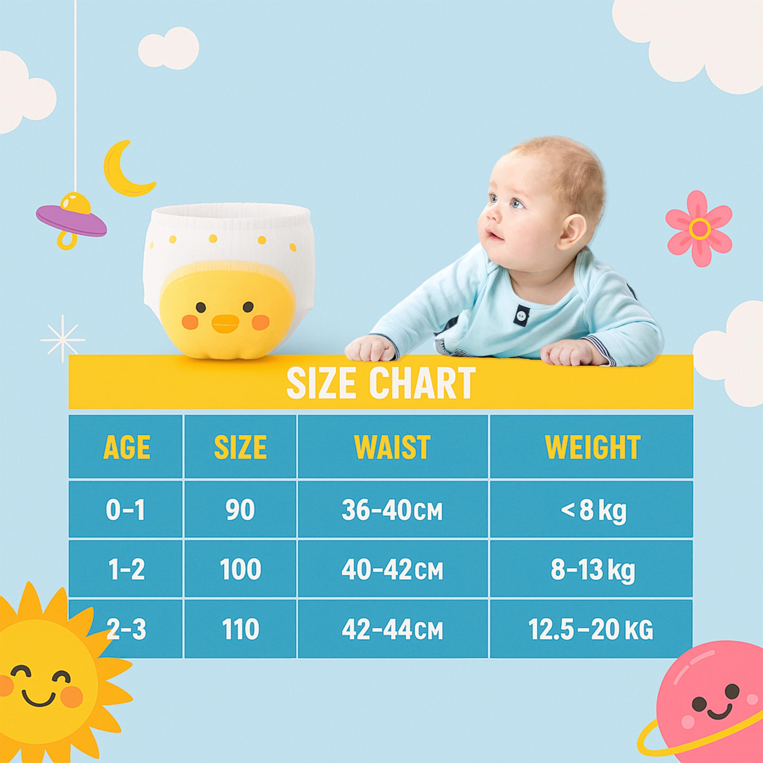 PlayGround® Culotte d'apprentissage de la Propreté Garçon et Fille - Pack de 6 - Culotte d'apprentissage Enfant en Pur Coton Absorbant - Réutilisable et Lavable en Machine