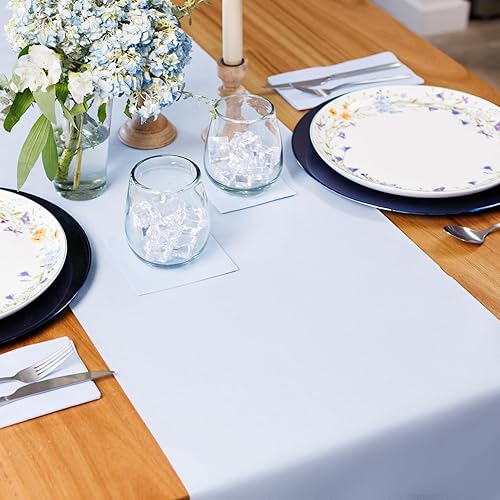 Miniatura 2 de American Homestead - Rollo de camino de mesa de papel, rollo desechable similar al lino de 78 pies, 20 caminos de mesa perforados (16 x 48 pulgadas)