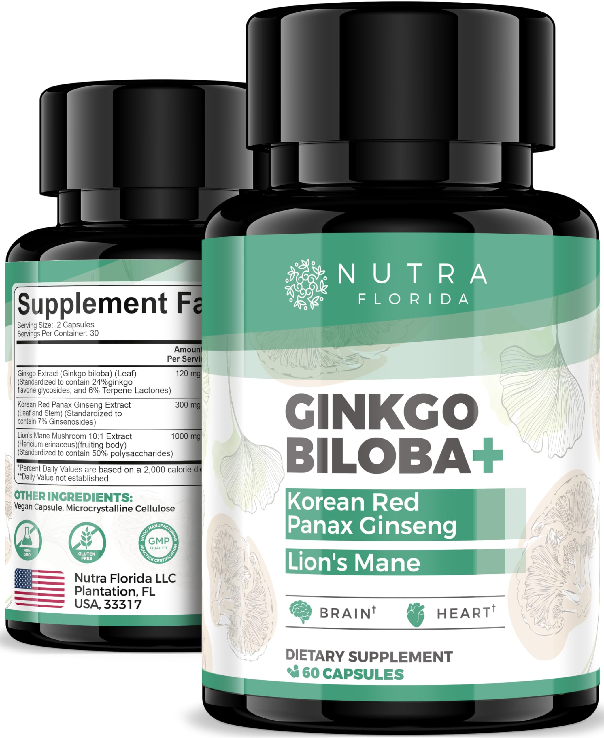 Amazon.com: Ginkgo Biloba Supplements 120mg with Korean Red