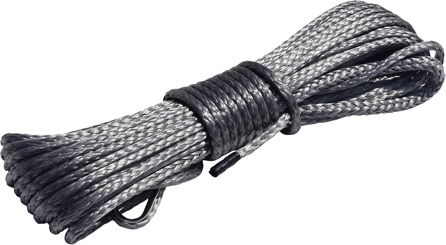 4mm"*50ft Winch Rope,Rope for ATV Winch, Winch Cable,Synthetic Rope,Towing Rope (Grey)