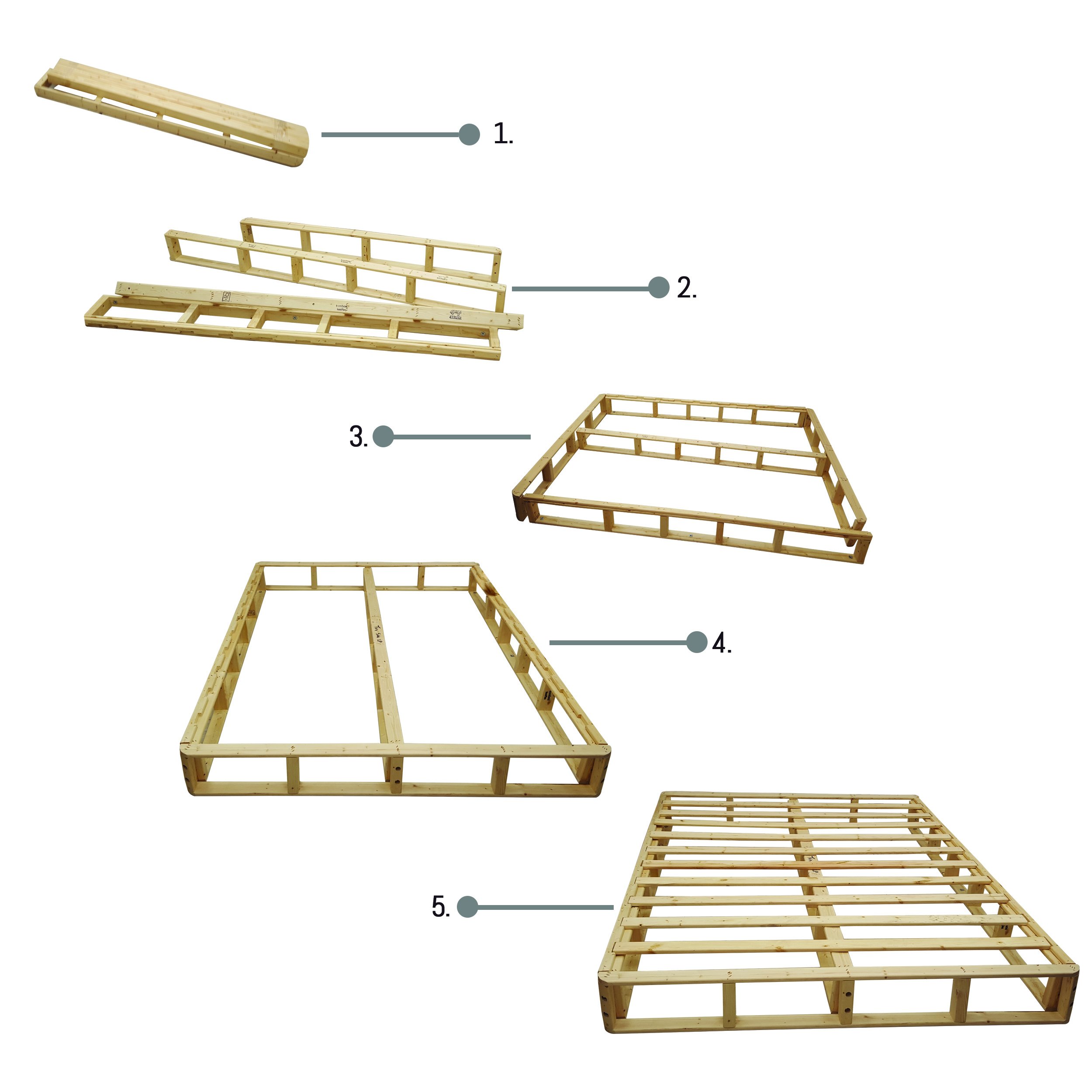Snapklik.com : Greaton Easy Wood Box Spring