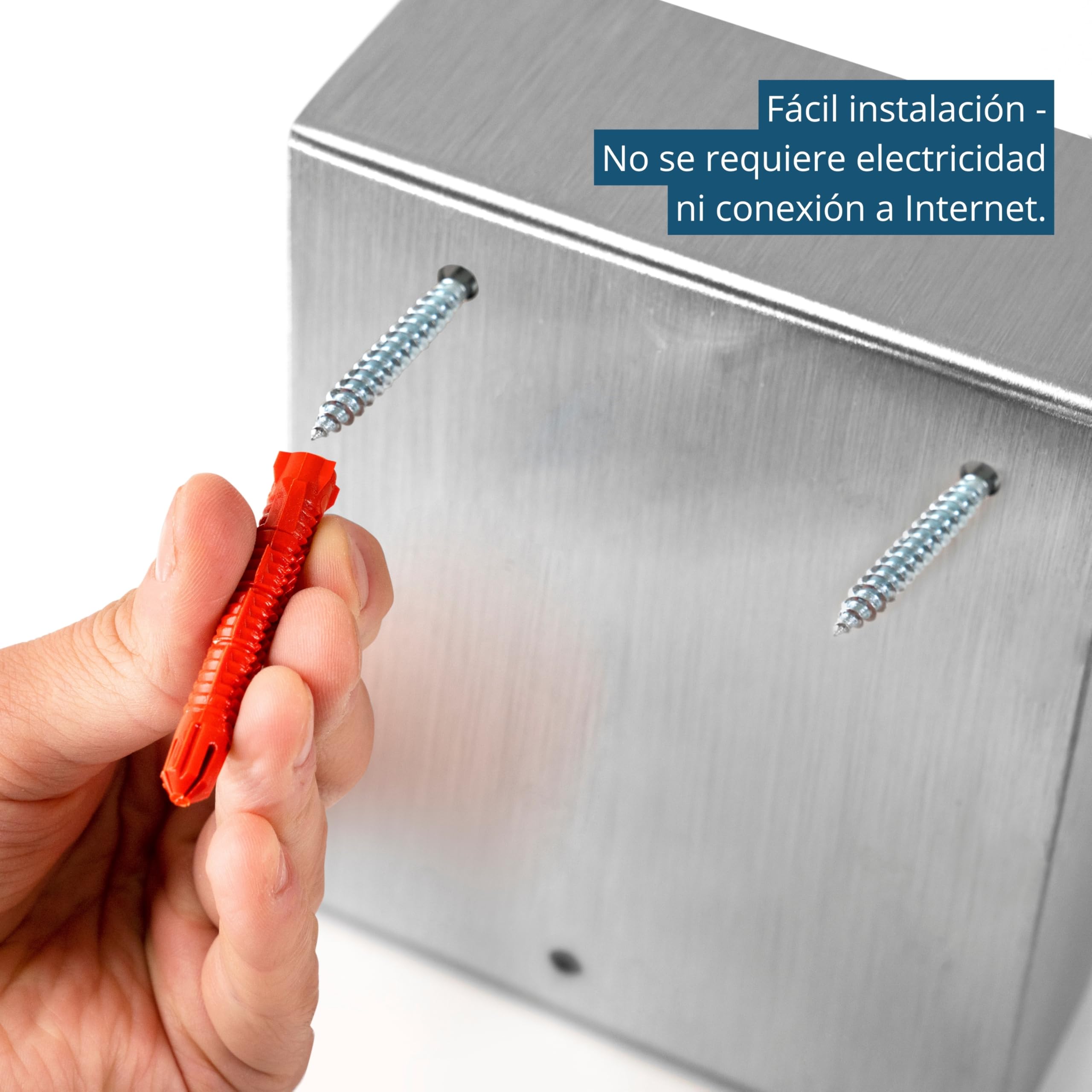 masunt Caja fuerte de llaves 2140 E Code | innovadora asignación de códigos online a distancia | caja fuerte de llaves electrónica de acero inoxidable macizo V4A | máxima seguridad Plata