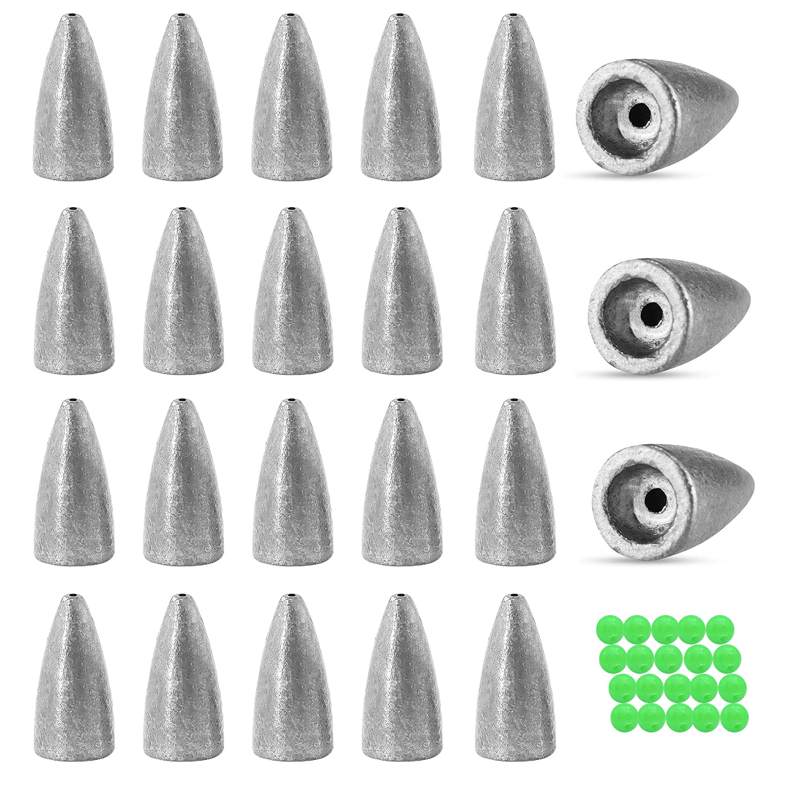 N/0 Gourami 3.5 5 7 10 14 20gFishing Sinkers,Bullet Weights Fishing Sinkers & Weights Kit Lead Weights Texas Fishing Rig